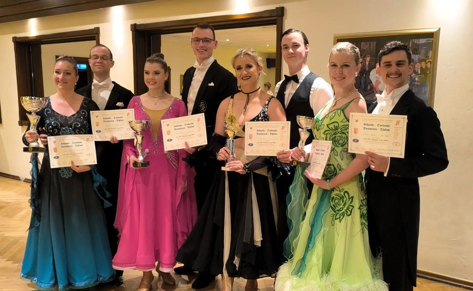 Platzierte der Tanzschule Richter beim Central Europa Cup in Leer