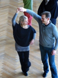 Diana Walther und ihr Trainingspartner Ingo Mennigmann, Leiter DAT