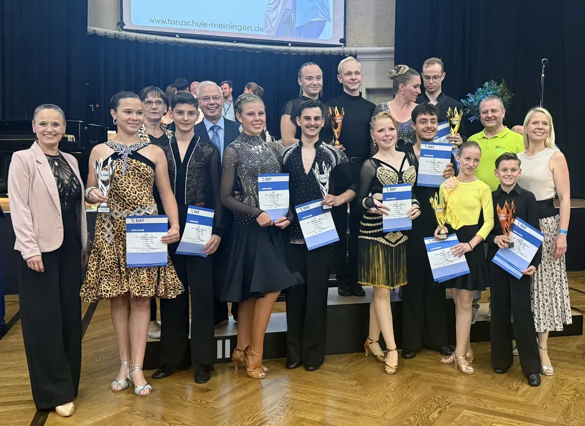 Paare der Tanzschule Richter bei der 1. Thüringer Landesmeisterschaft (2025)